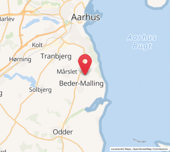 Map of Beder, Central Jutland