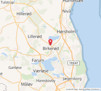Map of Birkerød, Capital Region