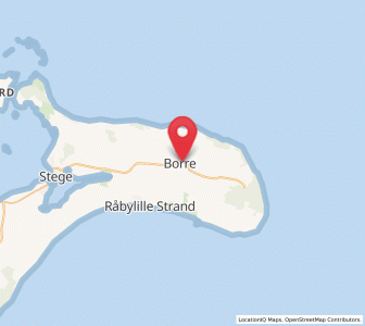 Map of Borre, Zealand