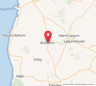 Map of Bredebro, South Denmark