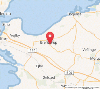 Map of Brenderup, South Denmark