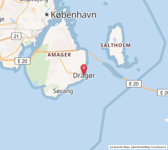 Map of Dragør, Capital Region