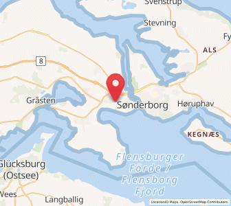 Map of Dybbøl, South Denmark