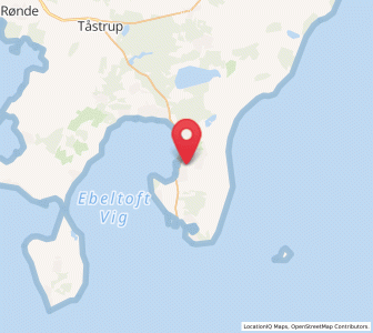 Map of Ebeltoft, Central Jutland