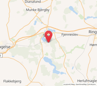 Map of Frederiksberg, Zealand