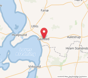 Map of Gedsted, North Denmark