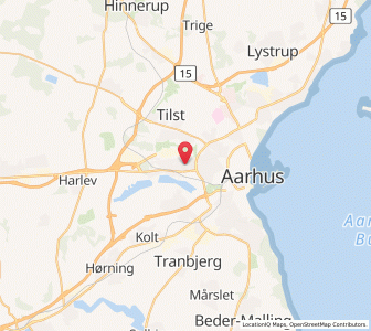 Map of Gjellerup, Central Jutland