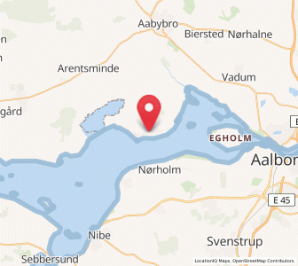 Map of Gjøl, North Denmark