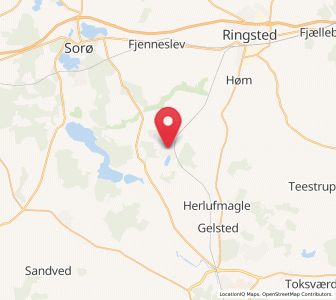 Map of Glumsø, Zealand