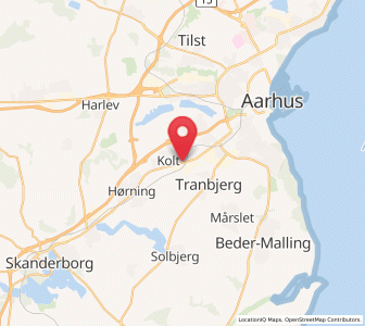Map of Hasselager, Central Jutland