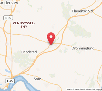 Map of Hjallerup, North Denmark