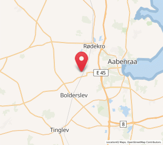 Map of Hjordkær, South Denmark