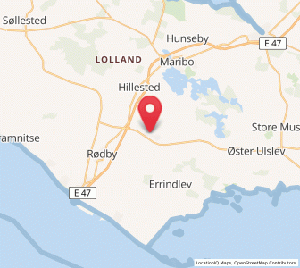 Map of Holeby, Zealand