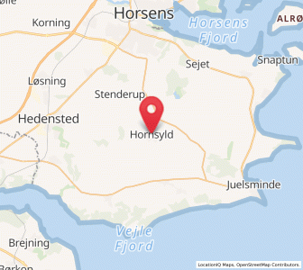 Map of Hornsyld, Central Jutland