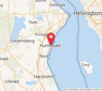 Map of Humlebæk, Capital Region