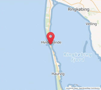 Map of Hvide Sande, Central Jutland