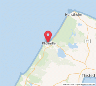 Map of Klitmøller, North Denmark