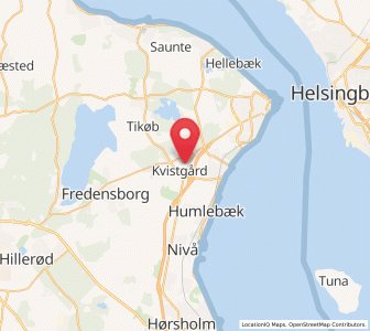 Map of Kvistgård, Capital Region