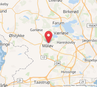 Map of Måløv, Capital Region