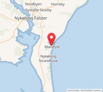 Map of Marielyst, Zealand