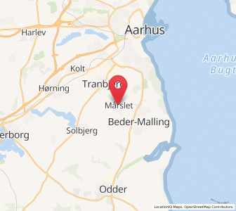 Map of Mårslet, Central Jutland