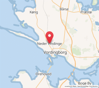 Map of Neder Vindinge, Zealand