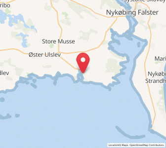 Map of Nysted, Zealand