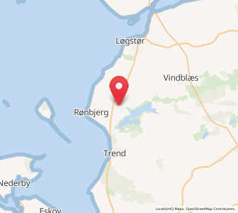 Map of Ranum, North Denmark