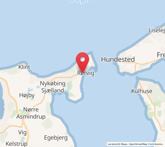Map of Rørvig, Zealand