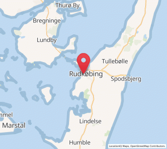 Map of Rudkøbing, South Denmark