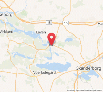 Map of Ry, Central Jutland