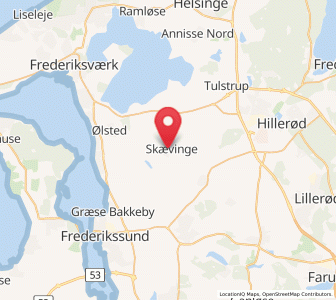 Map of Skævinge, Capital Region