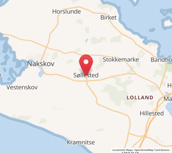 Map of Søllested, Zealand