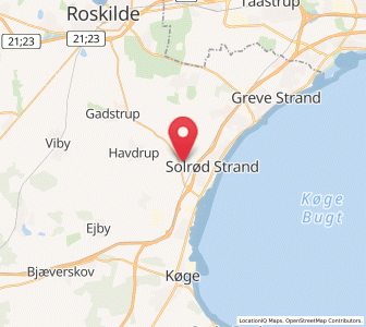 Map of Solrød, Zealand