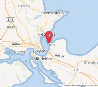 Map of Strib, South Denmark