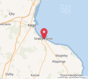 Map of Strøby Egede, Zealand