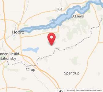 Map of Svenstrup, North Denmark