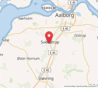 Map of Svenstrup, North Denmark