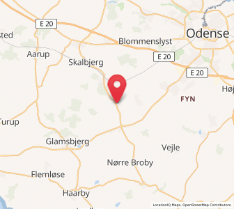Map of Tommerup, South Denmark