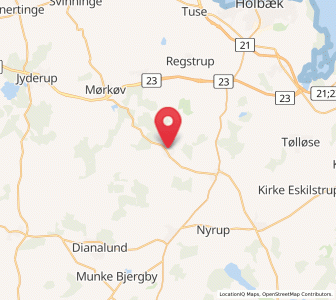 Map of Undløse, Zealand