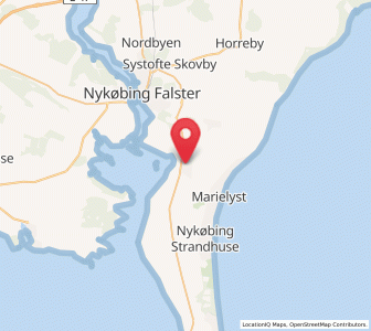 Map of Væggerløse, Zealand