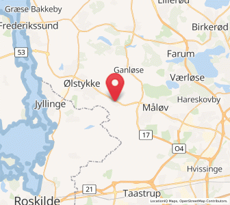 Map of Veksø, Capital Region
