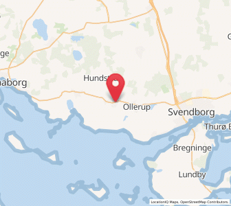 Map of Vester-Skerninge, South Denmark