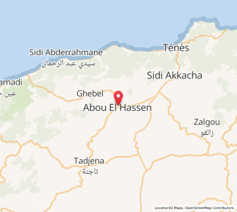 Carte : Abou el Hassan, Chlef