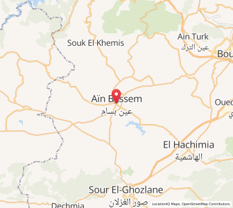 Carte : Aïn Bessem, Bouira