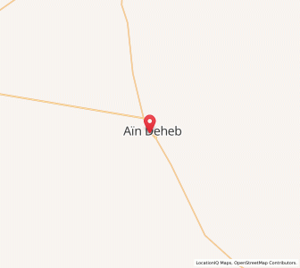 Carte : ’Aïn Deheb, Tiaret