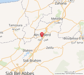 Carte : ’Aïn el Berd, Sidi Bel Abbès