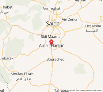 Carte : ’Aïn el Hadjar, Saïda