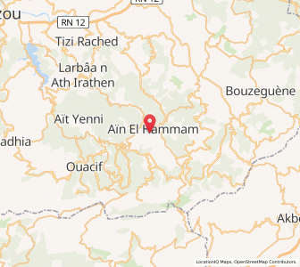 Carte : ’Aïn el Hammam, Tizi Ouzou
