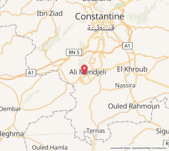 Carte : Ali Mendjeli, Constantine
